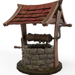 Well stone cartoon 3D model