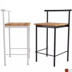 West Elm Amigo Modern Snack Arc Back Counter Stool 3D model
