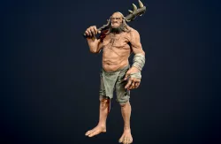  White Orc Low-poly 3D model
