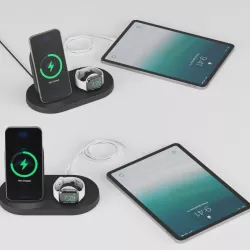 Wireless Charging Dock for iPhone  Apple Watch USB-A port 3D model