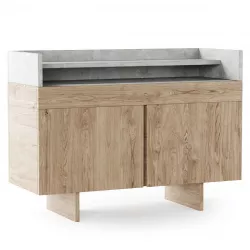 Wooden console    Low-poly 3D model