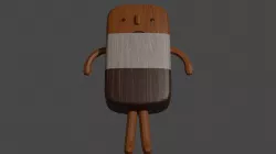 Wooden Doll 3D model