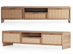 Wooden tv console 3D model