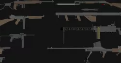 WW USA Weapon Low Poly pack  Low-poly 3D model