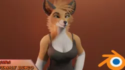 Yara Dingo Female Anthro 3D model