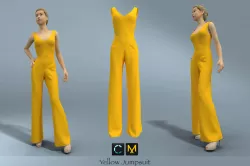 Yellow Jumpsuit 3D model