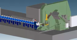 Abrasive cutting machine Layout