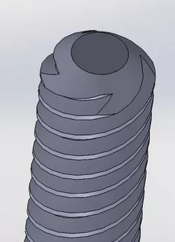 ACME lead screw, 8mm dia.