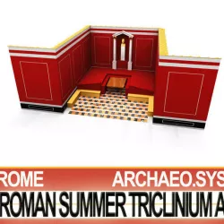 Ancient Roman Summer Triclinium A 3D model