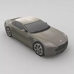 Aston Martin AMV8 Low-poly  3D model