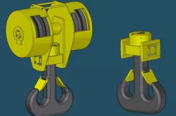 AutoCAD Crane hook 3D modeling