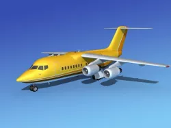 BAe 146-100 BAe Aircraft 3D model