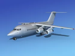 BAe 146-100 Bare Metal 3D model