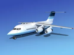 BAe 146-100 Corporate 2 3D model