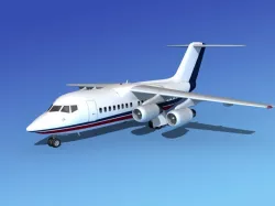 BAe 146-100 Corporate 3 3D model