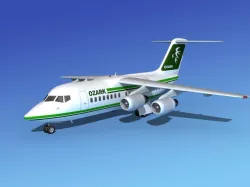 BAe 146-100 Ozark Airlines 3D model
