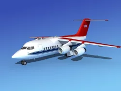 BAe 146-100 RAF Royal Transport 3D model