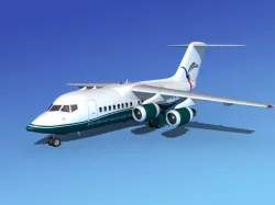 BAe 146-100 South East Asian 3D model