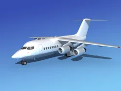 BAe 146-100 Unmarked 1 3D model