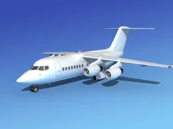 BAe 146-100 Unmarked 2 3D model