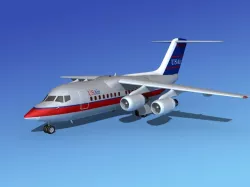 BAe 146-100 US Air 3D model