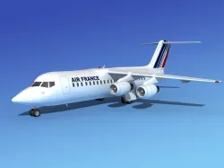 BAe 146-300 Air France 3D model