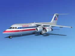 BAe 146-300 American Airlines 3D model