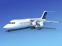 BAe 146-300 Ansett Australia 3D model