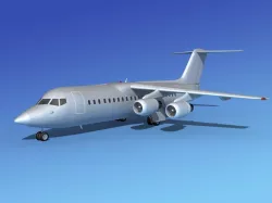 BAe 146-300 Bare Metal 3D model