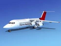 BAe 146-300 Express Regional 3D model