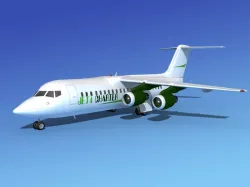 BAe 146-300 Jet Charter 3D model