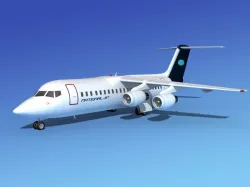 BAe 146-300 National Jet 3D model
