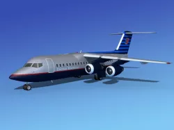 BAe 146-300 United Airlines 1 3D model