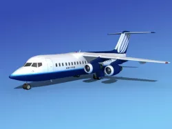 BAe 146-300 United Airlines 2 3D model