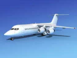 BAe 146-300 Unmarked 2 3D model
