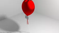 Balloon  love shape 3D model