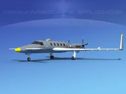 Beechcraft Starship 2000 T04 3D model