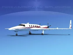 Beechcraft Starship 2000 T06 3D model