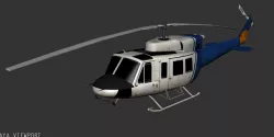 Bell 212 BAMBI Low-poly  3D model