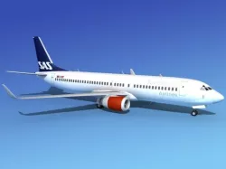 Boeing 737-800E SAS 3D model