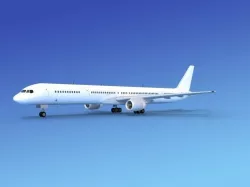 Boeing 757-300 Unmarked 4 3D model
