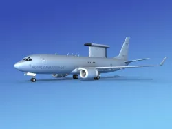 Boeing E-8 Posiedon AEWS Canada 3D model