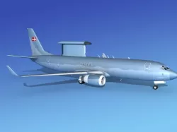 Boeing E-8 Posiedon  AEWS Denmark 3D model