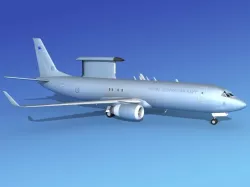 Boeing E-8 Posiedon EAWS RAN 3D model