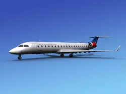 Bombardier CRJ700 SAS 3D model
