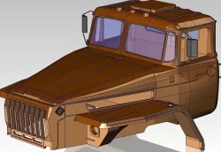 Cab Ural 3D model