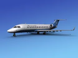 Canadair CRJ100 Normandie 3D model