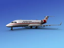 Canadair CRJ100 Richards Aviation 3D model