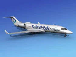 Canadair CRJ200 Adria 3D model