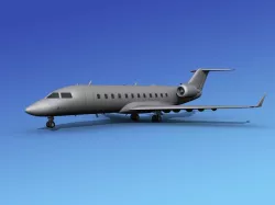 Canadair CRJ200 Bare Metal 3D model